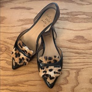 Leopard print d’orsay flat